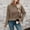 Khaki, variant on Women's Fall/winter Sweater With Bow Pullover Loose Casual Long Sleeved Sweater Sweater Zip Business Casual Sweaters for Women Condiment Sweatshirt Women's Sweater Sweater Shirts for Women Lightweight