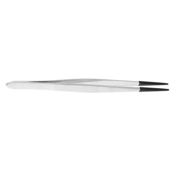 Zehuanyu Stainless Steel Tweezer Rubber Tip Tweezers Long Tweezer For Crafting And Electronics For Stamp Eyelash Application And Jewelry Making
