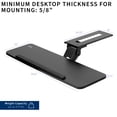 thumbnail image 6 of VIVO Adjustable 34" Computer Keyboard & Mouse Platform Tray Under Desk Mount, 6 of 9