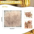 thumbnail image 2 of Uxcell 25 Pcs Hojas de Hoja de Plata Variegada 5.5" x 5.5" Hojas de Papel de Oro Imitación para Manualidades, Marcos de Fotos, Uñas y Decoración de Artes DIY, Raya Marrón, Gris Otoñal, 2 of 6