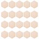 thumbnail image 1 of EeaseMX Artibetter - 100 piezas de recortes hexagonales de madera de 25 mm, rodajas de madera, virutas recortadas, suministros para manualidades de madera, adornos y decoración., 1 of 7