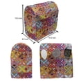 thumbnail image 5 of Vintage Tribal Lounger Chair Bag, Vivid Geometric Ornament with Petals Motif in Psychedelic Colors, High Capacity Storage with Handle Container, Lounger Size, Multicolor, by Ambesonne, 5 of 5