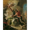 thumbnail image 2 of Domenico Antonio Vaccaro 15x18 Gold Ornate Wood Frame and Double Matted Museum Art Print Titled - Martyrdom of the Holy Prokop (1741-1747), 2 of 4
