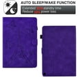 thumbnail image 6 of ELEHOLD Flip Leather Case for  Amazon Kindle Fire Max 11(13th Gen 2023),Butterflies Tower Embossed Pattern Card Slots Auto Wake/Sleep Kickstand Function Multi-Functional Shockproof Case,Purple, 6 of 11