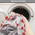 thumbnail image 6 of Flower Dog Crate Cover, Purple Flowers Poppy and Daisy Summer Nature Wildflowers Graphic, Easy to Use Pet Kennel Cover Small Dogs Puppies Kittens, 7 Sizes, Lavender Scarlet, by Ambesonne, 6 of 6