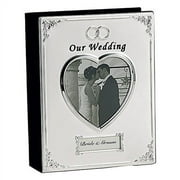 Silver-plated OUR WEDDING (Holds 40- 4x6 Photos) Photo Album QGP8466