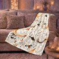 thumbnail image 6 of Whimsical Ghosts fantasy character Hats autumn celebration, Warm Flannel Blanket for Living Room and Family Room, Festive autumn celebration Scene, Art Lovers autumn celebration Gift, 6 of 9