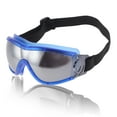 thumbnail image 1 of Gafas de montar para motocicleta Unique Bargains 1 Pc PC PU gafas de sol para deportes al aire libre para motocross, bicicleta de tierra, ATV, lente tono plateado, marco azul, 1 of 6