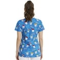 thumbnail image 3 of Dickies EDS Scrubs Top For Women V-Neck Print DK704, 3 of 7
