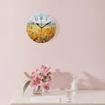 thumbnail image 3 of 10 Inch Wall Clock Battery Operated Silent Clock Decorative for Office, Kitchen, Outdoor, Living Room，Beautiful Red Poppies Flowers Creative Design, 3 of 4