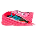thumbnail image 3 of ZIPIT Monster Pencil Case for Kids, Cute Pen Pouch Holds up to 30 Pens, Made of One Long Zipper! (Pink), 3 of 9