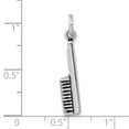 thumbnail image 4 of Sterling Silver Polished & Antiqued Hair Comb Charm QC7718, 4 of 4