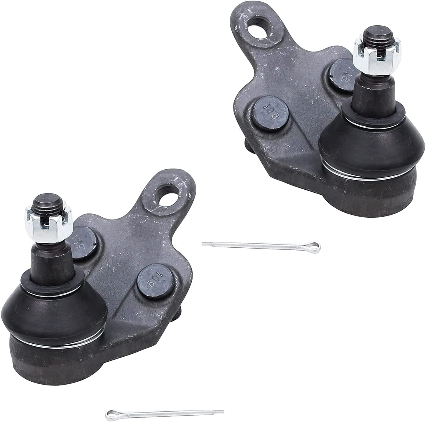 Detroit Axle - Front Struts w/Coil Spring Lower Control Arms Ball Joints Sway Bar Links Tie Rods Replacement for 2001-2003 Toyota Highlander AWD 3.0L