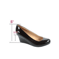 thumbnail image 2 of Doris-22 Women's Round Toe Patent Wedge Heel Shoes, 2 of 4