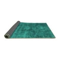 thumbnail image 2 of Ahgly Company Indoor Rectangle Abstract Turquoise Blue Modern Area Rugs, 8' x 10', 2 of 4