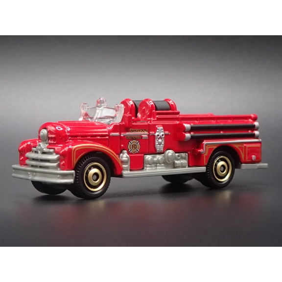Open Box SEAGRAVE FIRE ENGINE FIRE TRUCK RED 1/64 MB SCALE DIORAMA DIECAST MODEL CAR