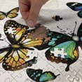 thumbnail image 5 of Ambesonne Butterfly Jigsaw Puzzle, Monarch Shades Ombre, Heirloom-Quality Fun Activity for Family Durable Cardboard, 1000 pcs, Multicolor, 5 of 6