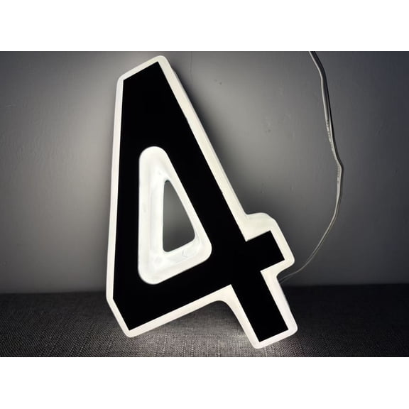 Cebalnir Light Up Waterproof LED Address Numbers Signs For Houses Large Personalized Illuminated Exterior Modern House Numbers Light