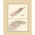 thumbnail image 3 of Walling 20x24 Black Modern Framed Museum Art Print Titled - Keweenaw Isle Royale Michigan - Walling 1873, 3 of 5
