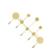 thumbnail image 2 of Ganchos de Pared Advancent para Puerta Decoración para Llaves Colgador de Ropa Estante Colgante Soporte Impermeable Dorado, 2 of 6