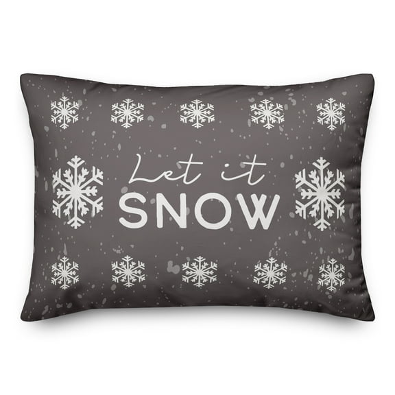Creative Products Let it Snow 20 x 14 Spun Poly Pillow