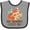 Heather and Black, variant on Inktastic My Mommy Loves Me Fox Boys or Girls Baby Bib