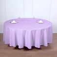 thumbnail image 2 of BalsaCircle 108" Round Polyester Tablecloth Wedding Table Linens Lavender, 2 of 11