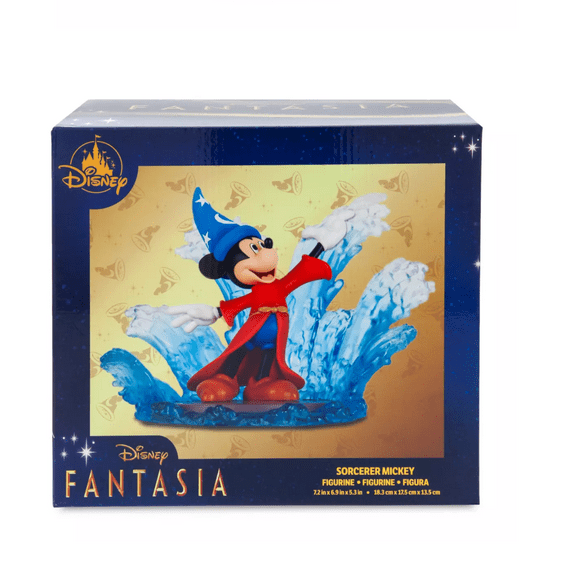 Disney Parks Sorcerer Mickey Fantasia Mini Figure New with Box