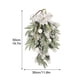 thumbnail image 2 of Arco de boda con flores nevadas, letreros de bienvenida para bodas con flores artificiales para decoración de puertas, decoración de bodas económica, 2 of 5