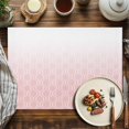thumbnail image 2 of Placemats Set of 4, Pink Geometric Place Mats Ombre Lines Rhombus Modern Tablemats Washable Placemat Table Decoration for Kitchen Table Dinner Party Home Decor Indoor Outdoor 13x19 Inch, 2 of 9