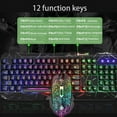 thumbnail image 2 of Oture Rainbow Backlight Gaming Keyboard with Mouse Combo, Multicolor, 2 of 9