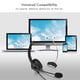 thumbnail image 2 of Auriculares para teléfono con micrófono con cancelación de Ruido Crystal/2.5mm/3.5mm/Dual 3.5mm Call Center Headset Auricular del teléfono Orejera giratoria de 360° y Diadema elástica(3.5mm), 2 of 6