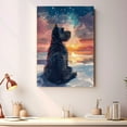 thumbnail image 4 of Kerry Blue Terrier Dog Art Print Poster, Wall art Canvas Painting Decor, Dog Pop Starry Night Art Home Decor Artwork For Bedroom Living Room Bathroom Décor, 4 of 6