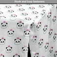 thumbnail image 4 of Panda Dog Crate Cover, Continuing Print of Heads with a Crown Cartoon Themed Fantasy World, Easy to Use Pet Kennel Cover Small Dogs Puppies Kittens, 7 Sizes, Charcoal Grey Pink White, by Ambesonne, 4 of 6