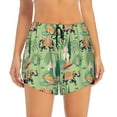 thumbnail image 2 of Lsque Indian elephant Printed Women's Running Shorts with Liner Pockets,Elastic Quick Dry Workout Athletic Gym Yoga Shorts,Womens High Waist Shorts-Small, 2 of 7