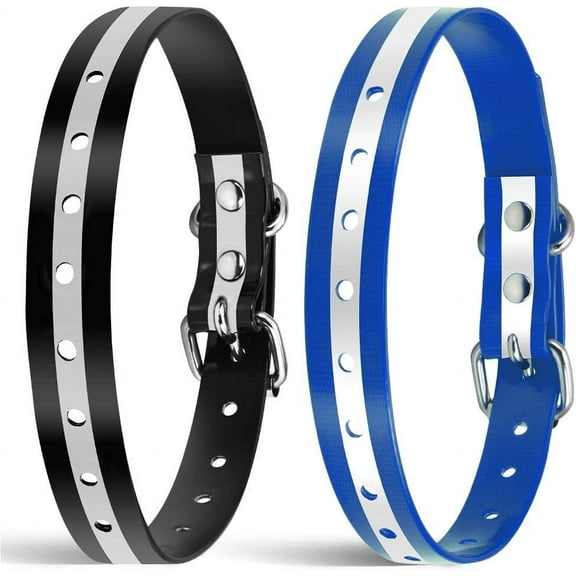 Paipaitek Replacement Collar for Shock Collar, 3/4 Dog Collar Replacement Fits Most Training Collars and Bark Collars, E Collar Replacement Strap, 2 Pack