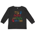 thumbnail image 3 of Inktastic Mimi and Papa Love Me Boys or Girls Long Sleeve Toddler T-Shirt, 3 of 5