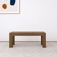 thumbnail image 2 of Plank+Beam Modern Dining Bench, Solid Wood Bench for Dining Table, 49", Pecan Wirebrush, 2 of 7
