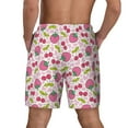 thumbnail image 4 of Uemuo Strawberry And Cheery Pattern Mens Swim Trunks Quick Dry Board Shorts with Mesh Lining, Stretch Beach Shorts Quick Dry No-Chafing Board Shorts-3X-Large, 4 of 9