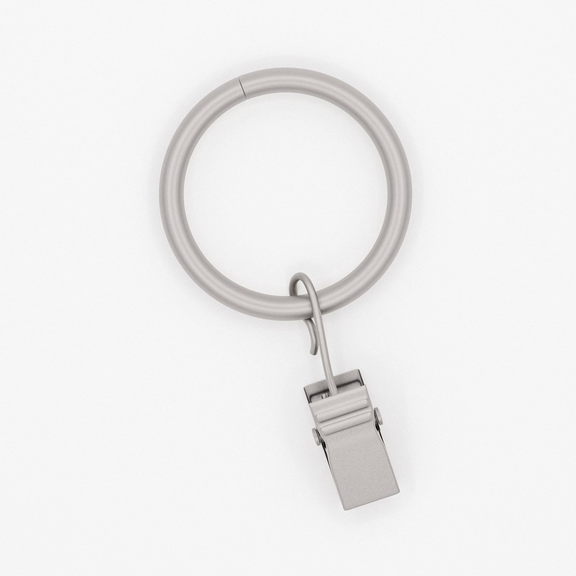 (2 pack) Mainstays 1" Nickel Curtain Clip Rings (7 pack)