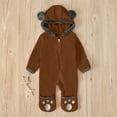 thumbnail image 5 of TAIAOJING Winter Coats for Kids with Hoods Solid Cartoon Ears Romper Clothes Jumpsuit Jacket for Baby Boys Girls 18-24 Months, 5 of 9