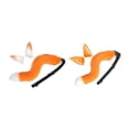 thumbnail image 2 of 2 Set Orejas Y Cola Oreja De Gato Tocado Para Disfraz NaranjaBlanco Naranja Sunnimix cola de traje, 2 of 7