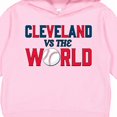 thumbnail image 3 of Inktastic Cleveland Vs. the World Blue and Red with Baseball Toddler Hoodie, 3 of 4