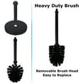 thumbnail image 5 of Blue Donuts Vented Black Toilet Brush Holder, 5 of 7
