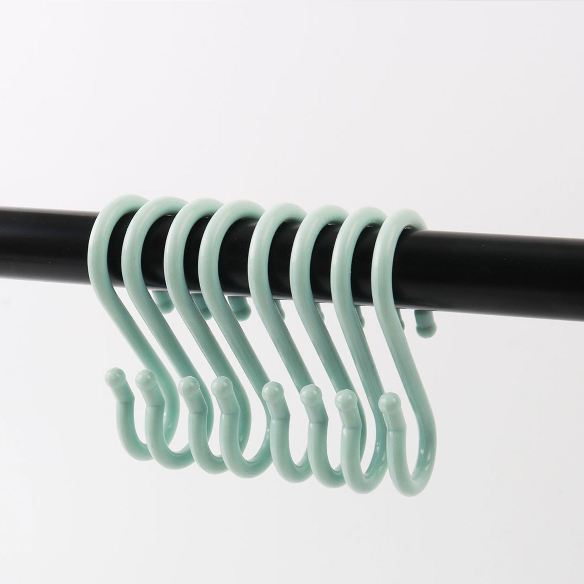 24 Pack S Shape Hooks Plastic Hangers Bedroom Kitchen Closet for Pots and Pans Cups Coat Hanging