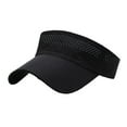 thumbnail image 4 of Tnobhg Men Summer Hat Empty Top Hollow Out Mesh Long Brim Sunscreen Anti-UV Face Protection Lightweight Tennis Jogging Peaked Cap, 4 of 7