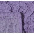 thumbnail image 3 of Home Weavers Bell Flower Collection 100% Cotton Non-Slip Bathroom Rug Set Machine Washable Heart Shape Bath Rug-25"x25", Bath Rug- 21"x34", Purple Color 2 Piece Bath rug set, 3 of 9