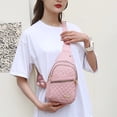 thumbnail image 4 of UYYX Crossbody Sling Bag Multi Zipper Crossbody Chest Bag Daily Commute Sling Pack for Ladies（Pink）, 4 of 5