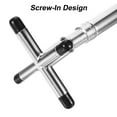 thumbnail image 5 of Uxcell Billiard Bridge Head Pool Cue Stick Bridge Billiard Accessories with Rubber Sleeves Silver Tone 3 in 1, 5 of 6