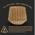 thumbnail image 4 of Tupkee Coffee Filters 8-12 Cups - 600 Count, Basket Style, Natural Brown Unbleached Coffee Filter, Made in the USA, 4 of 6
